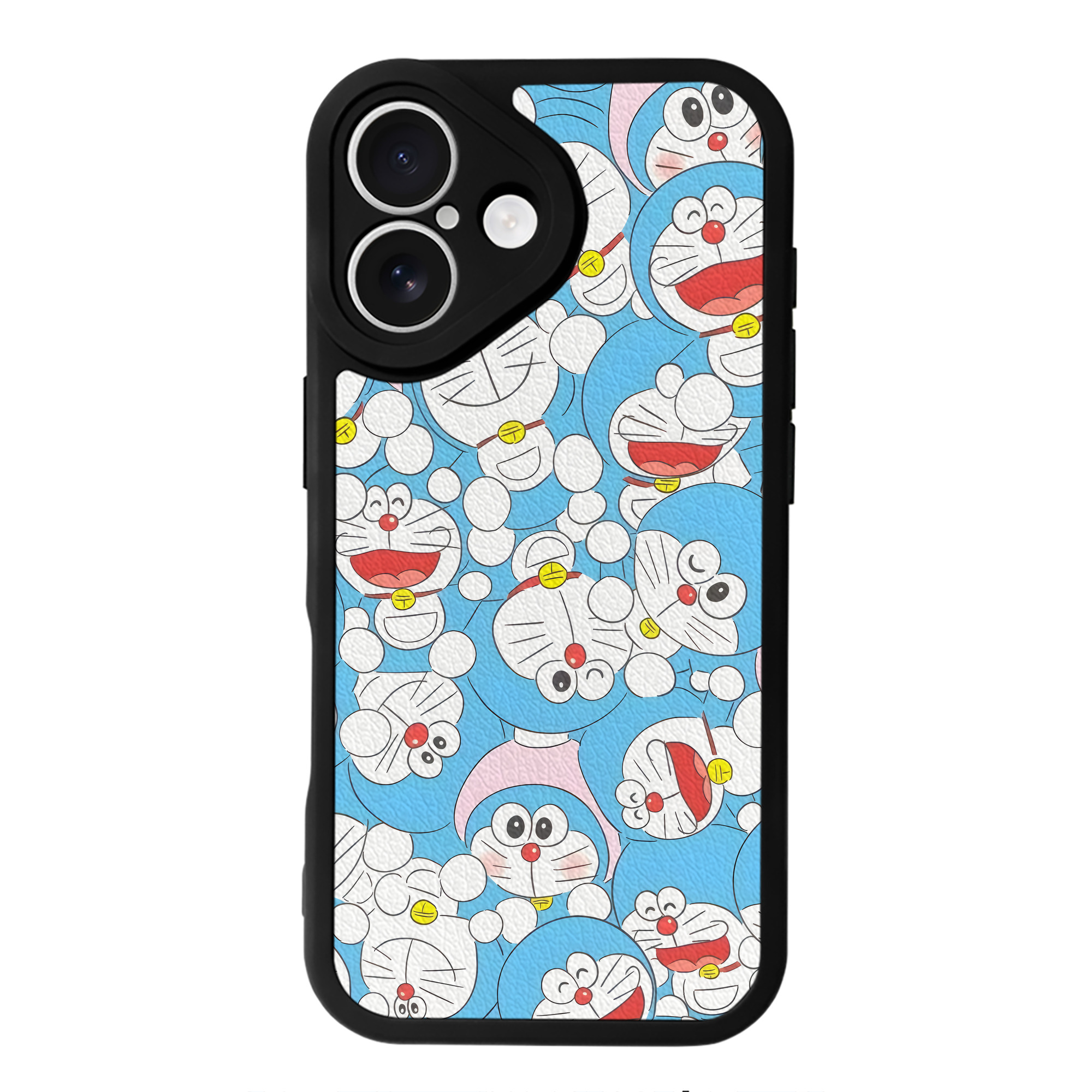（画像用） ドラえもん Doraemon 【iPhone 16シリーズ対応】シリコンスマホケース（レザー調） 材質：シリコン